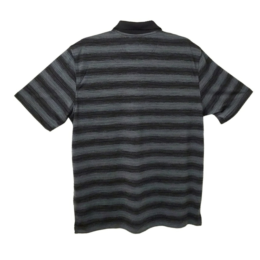 NWT Greg Norman Silver / Grey Stripe Button Polo - Picture 6 of 6